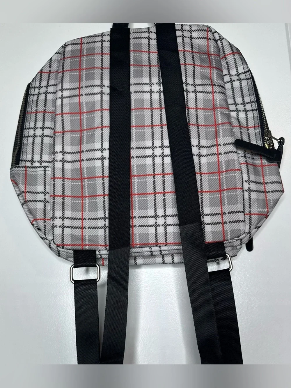 Nintendo switch Super Mario Plaid pattern Mini Backpack with Red 'M' Patch game